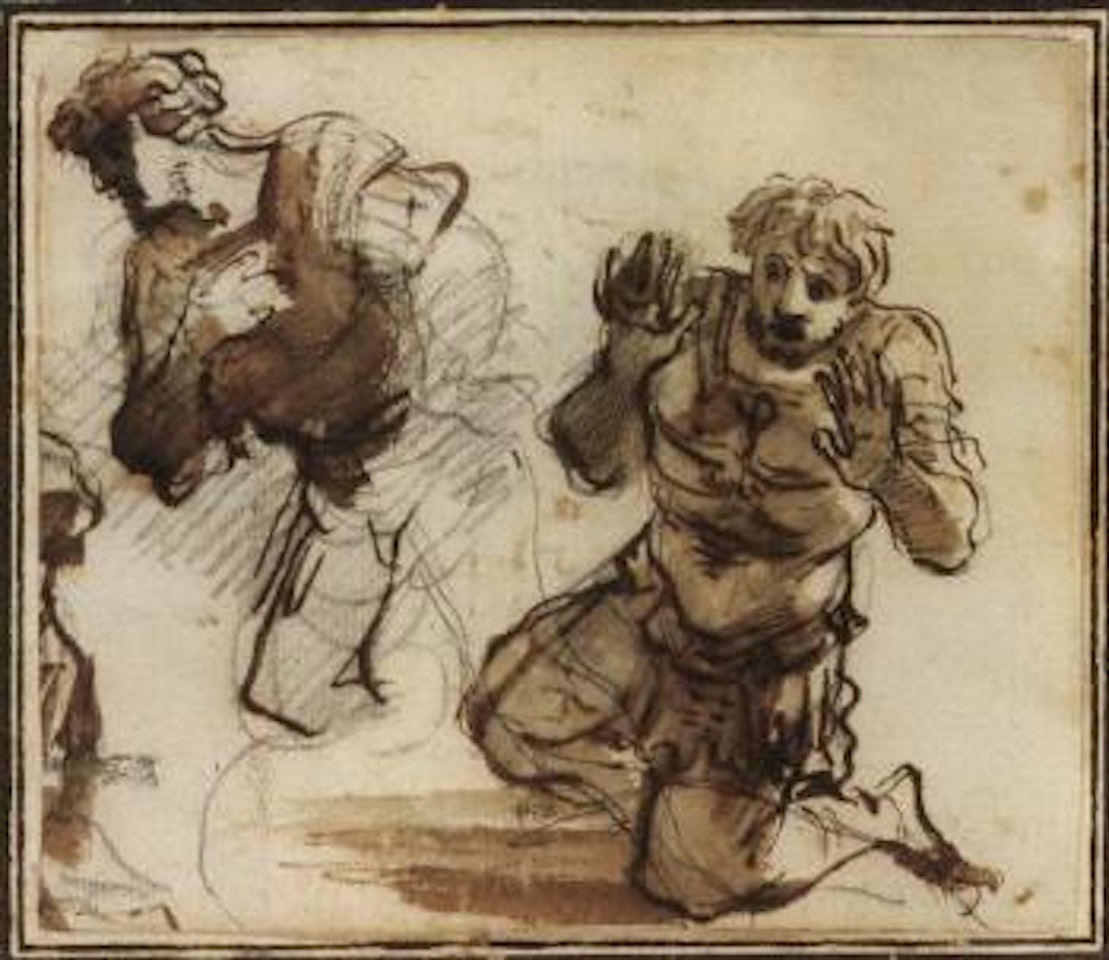 Studies of two soldiers by Pier Francesco Mola