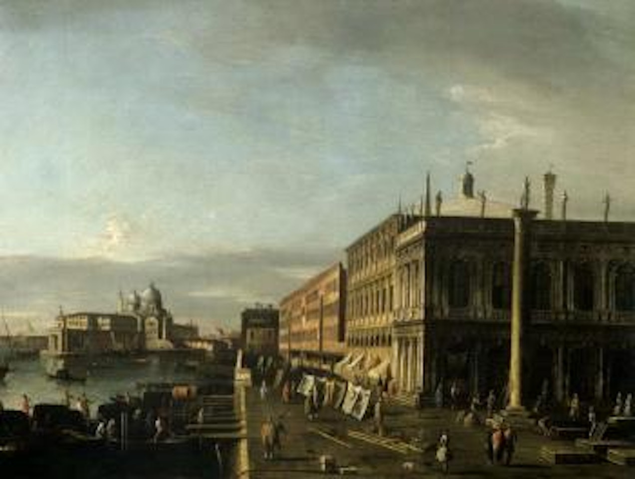 Riva Degli Schiavoni, Venice with entrance to the Grand Canal. Isola San Giorgio Maggiore, Venice by Apollonio Domenichini