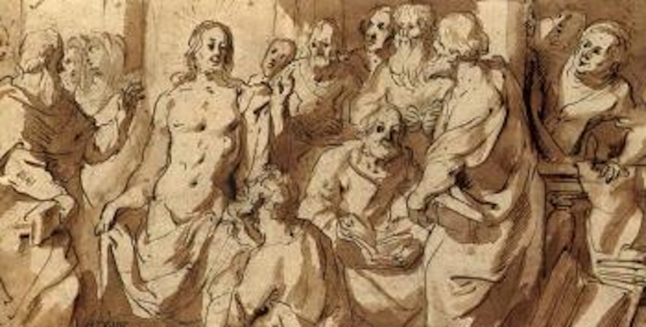 The incredulity of Saint Thomas by Jacob Jordaens