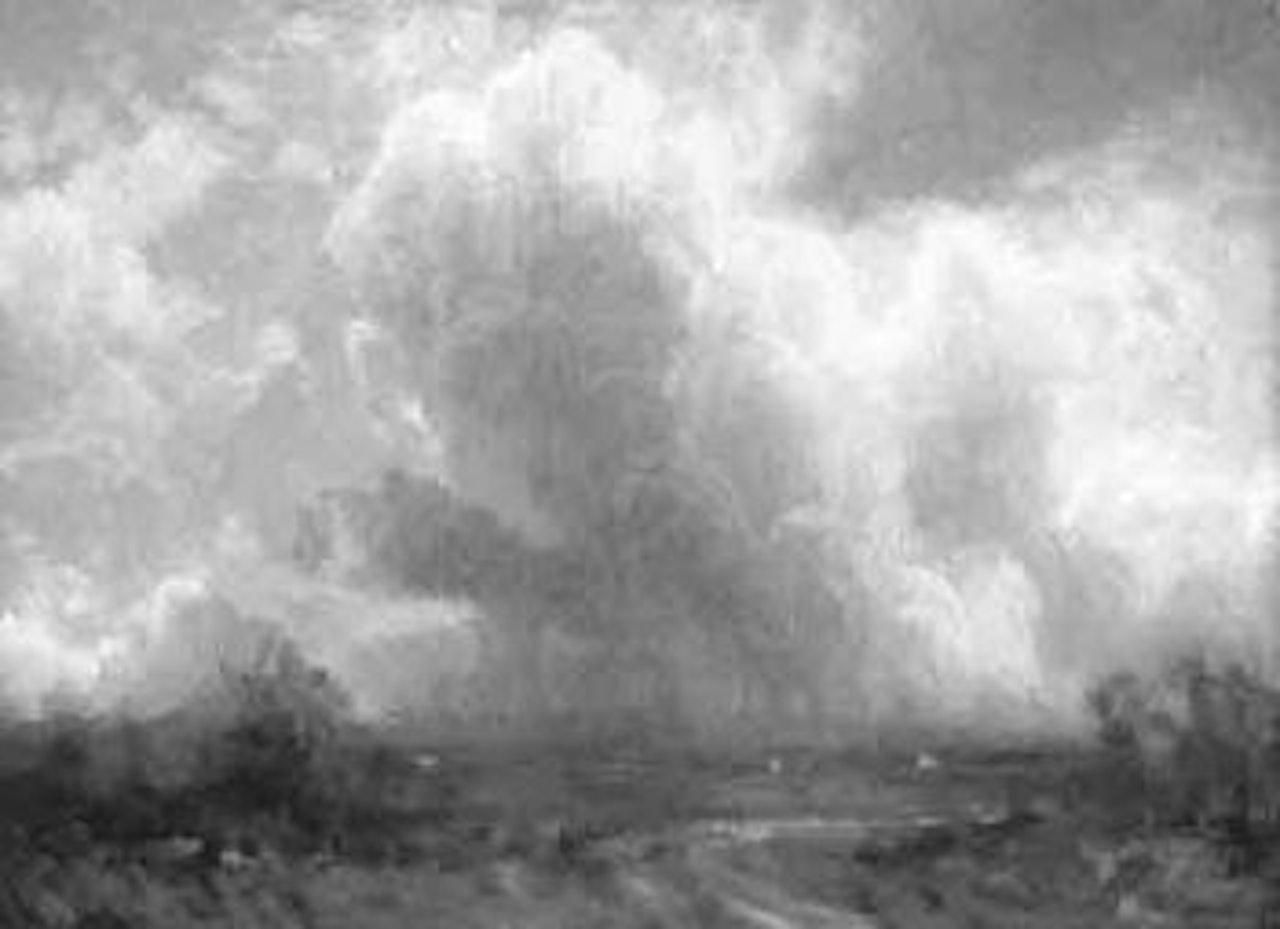 Approaching storm by Albert Bierstadt