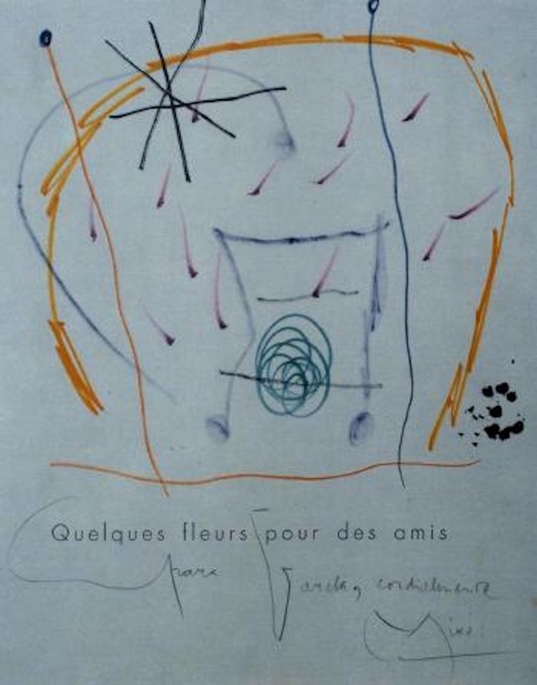Quelques fleurs pour des amis by Joan Miró