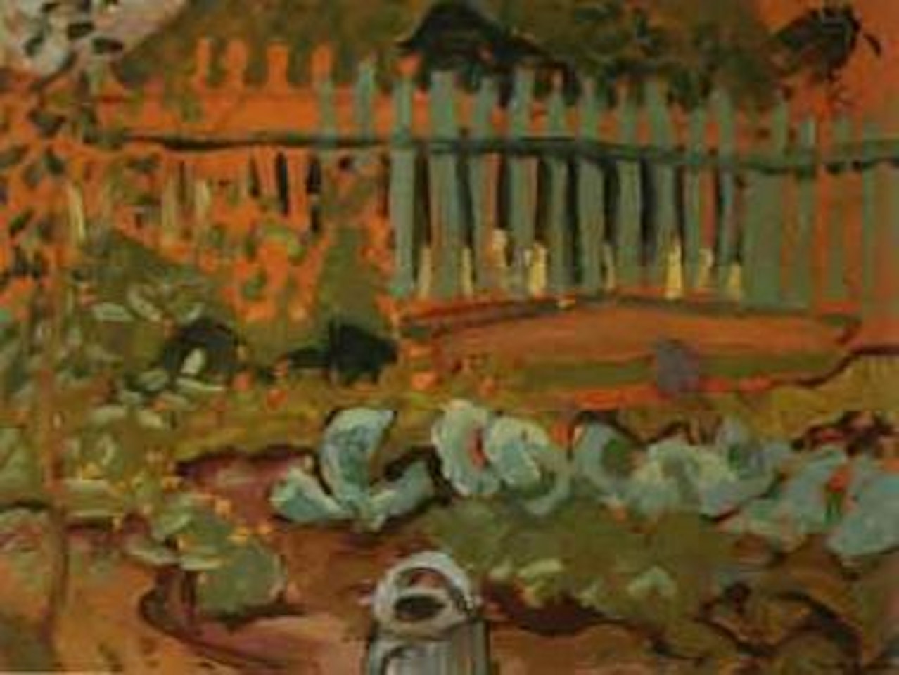Summer garden, Baie St Paul by Arthur Lismer