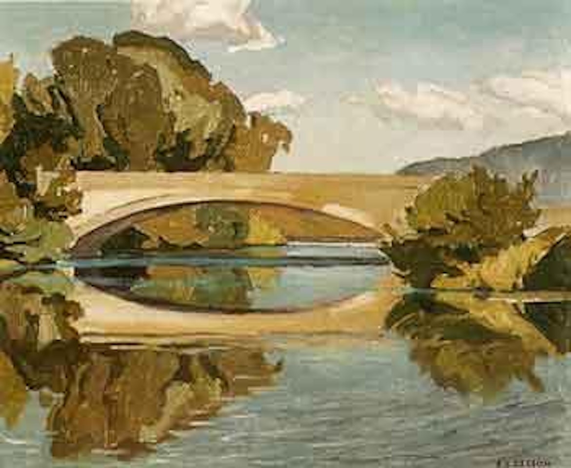 Old bridge on the York River at Bancroft by Alfred Joseph Casson