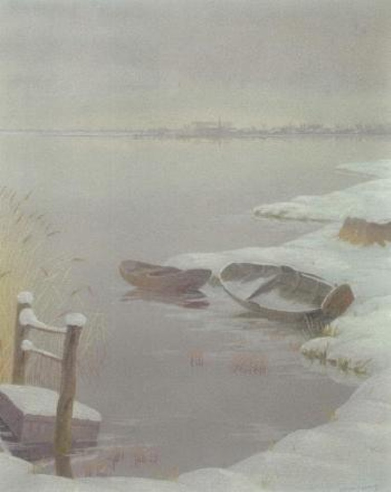 Loosdrechtse Plassen in winter by Dirk Smoorenberg