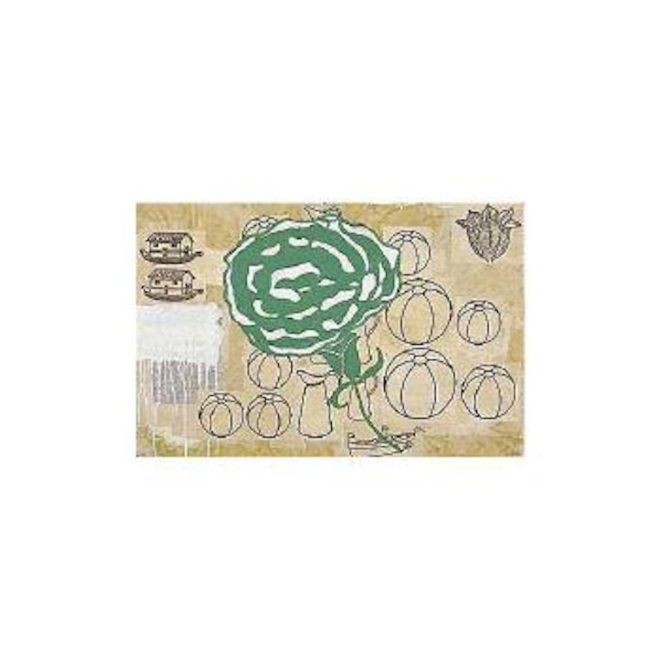 Green carnation by Donald Baechler