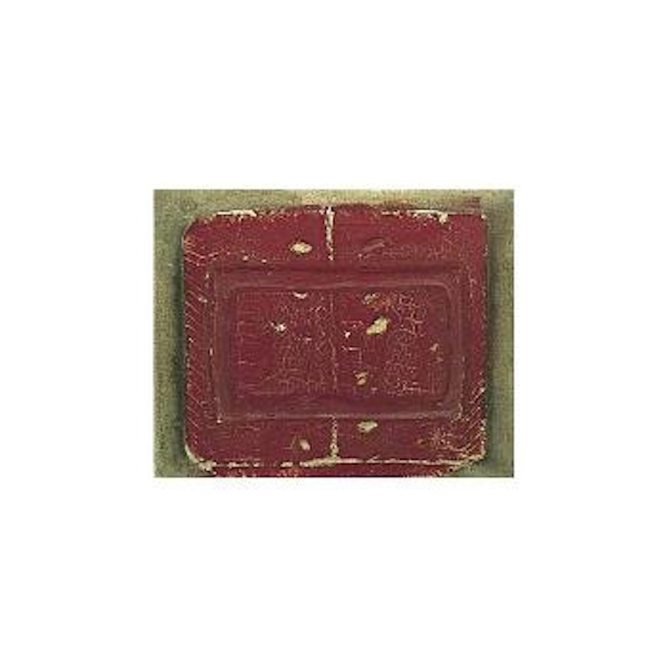 Red and brown no XC by Antoni Tapies