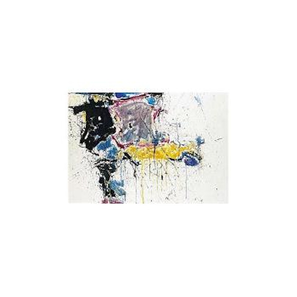 Composition in blue-yellow by Sam Francis