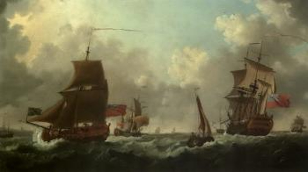 Squadron off the south coast by Francis Swaine