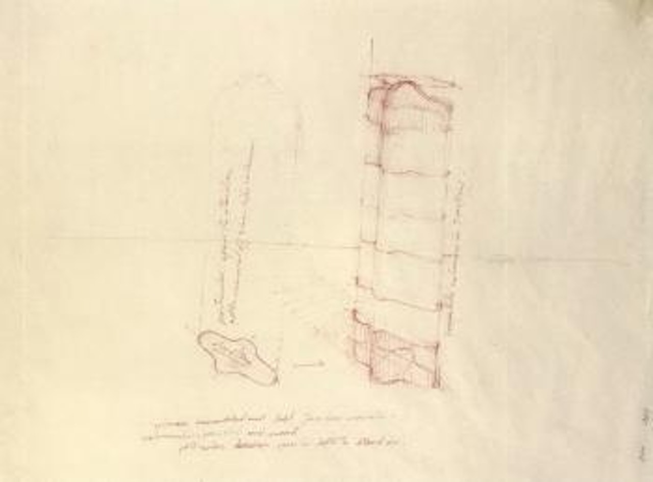 Study for a column-body by Bruce Nauman