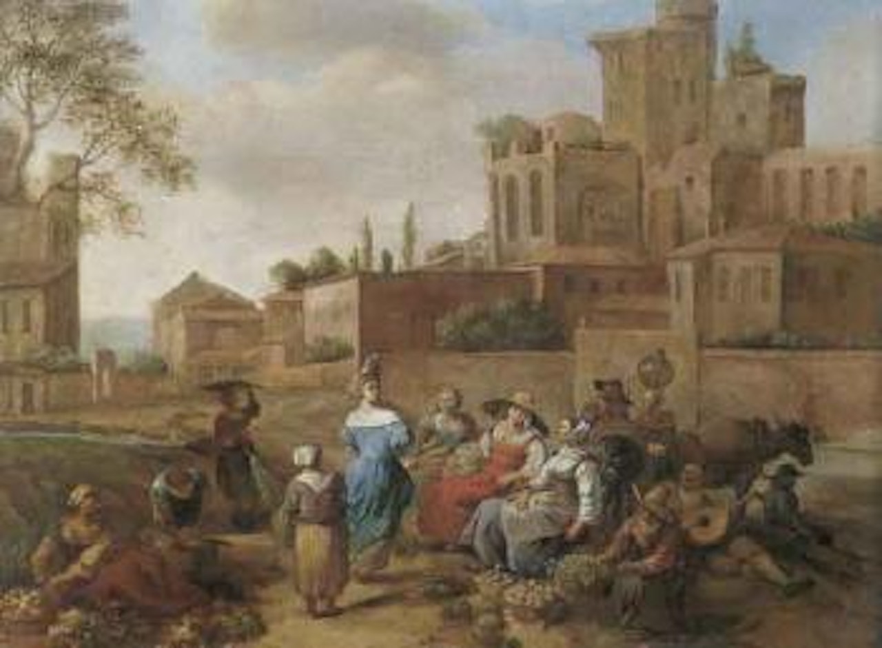 At the market by Italian School