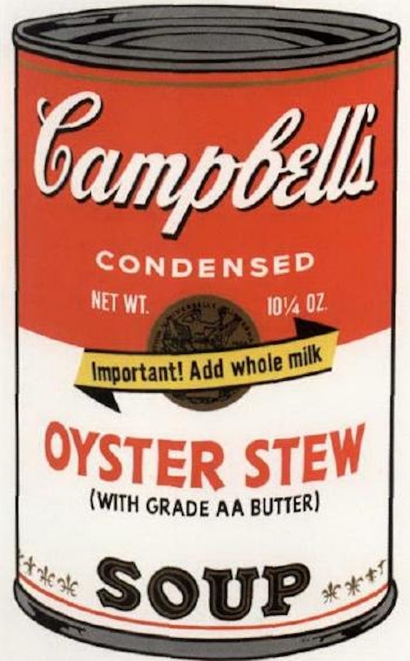 Oyster stew from Campbell's Soup Cans II by Andy Warhol