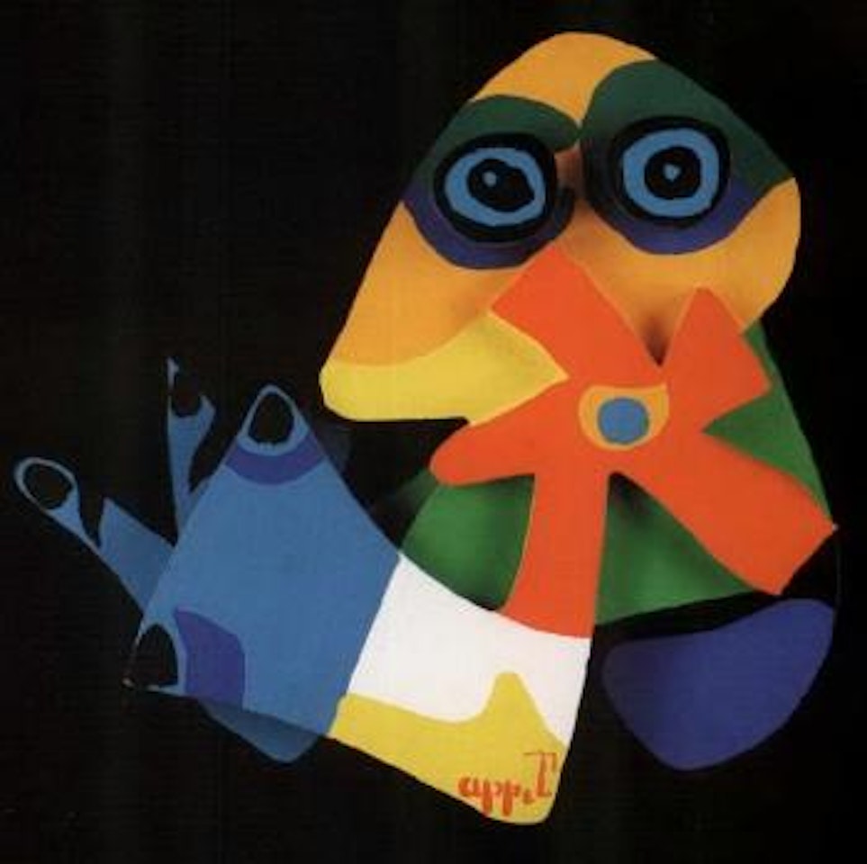 Figure in wood by Karel Appel