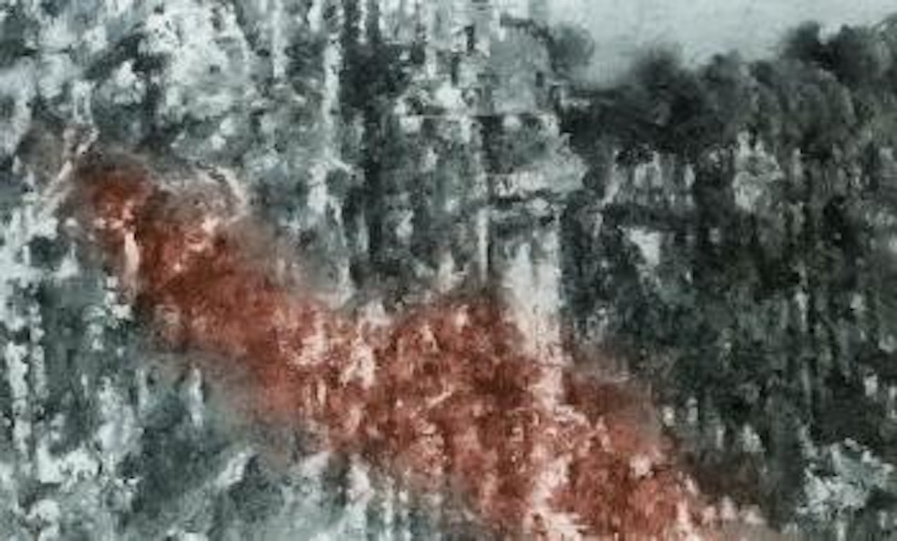 Town in rain by Ola Billgren