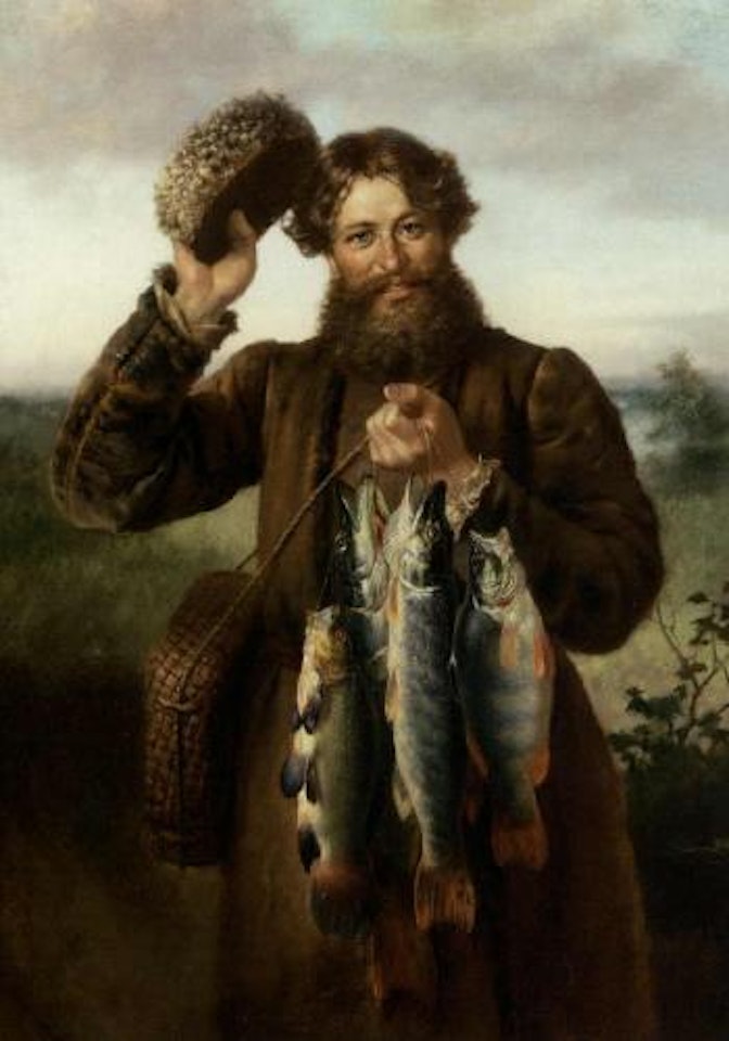 Proudly showing the day's catch by Russian School