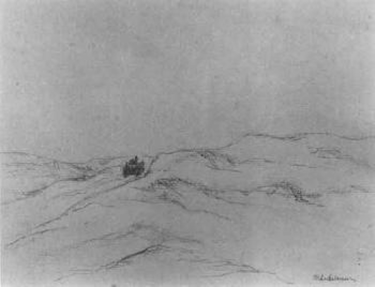 In the dunes near Katwijk by Max Liebermann