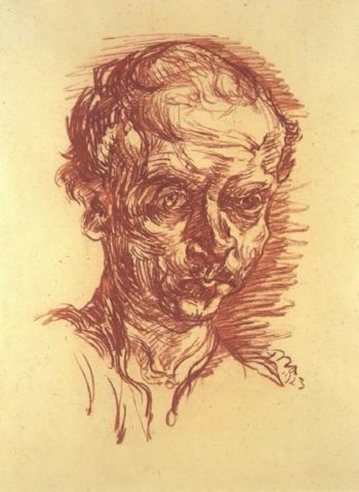 Self portrait by Ludwig Meidner