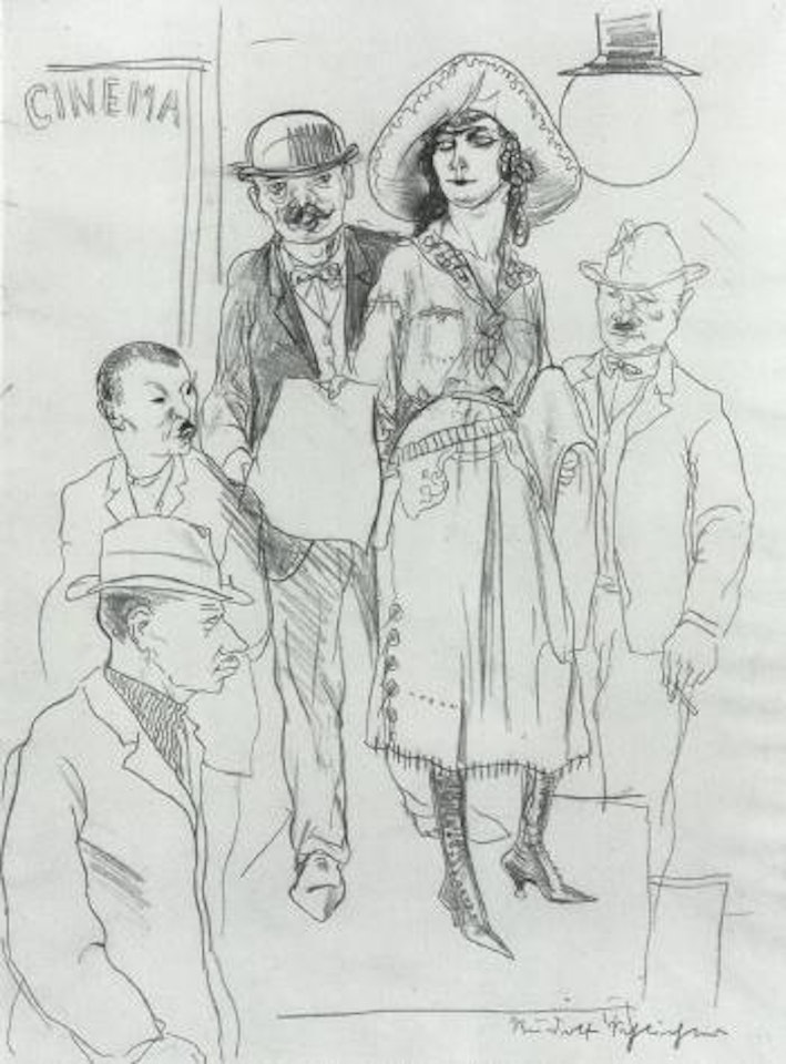 Cinema by Rudolf Schlichter