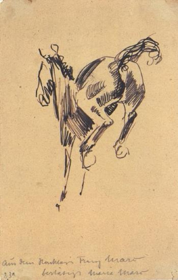 Bucking horse by Franz Marc