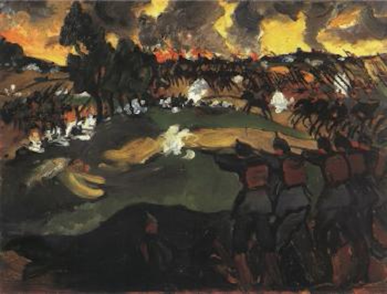 Scene from First World War by Franz Heckendorf