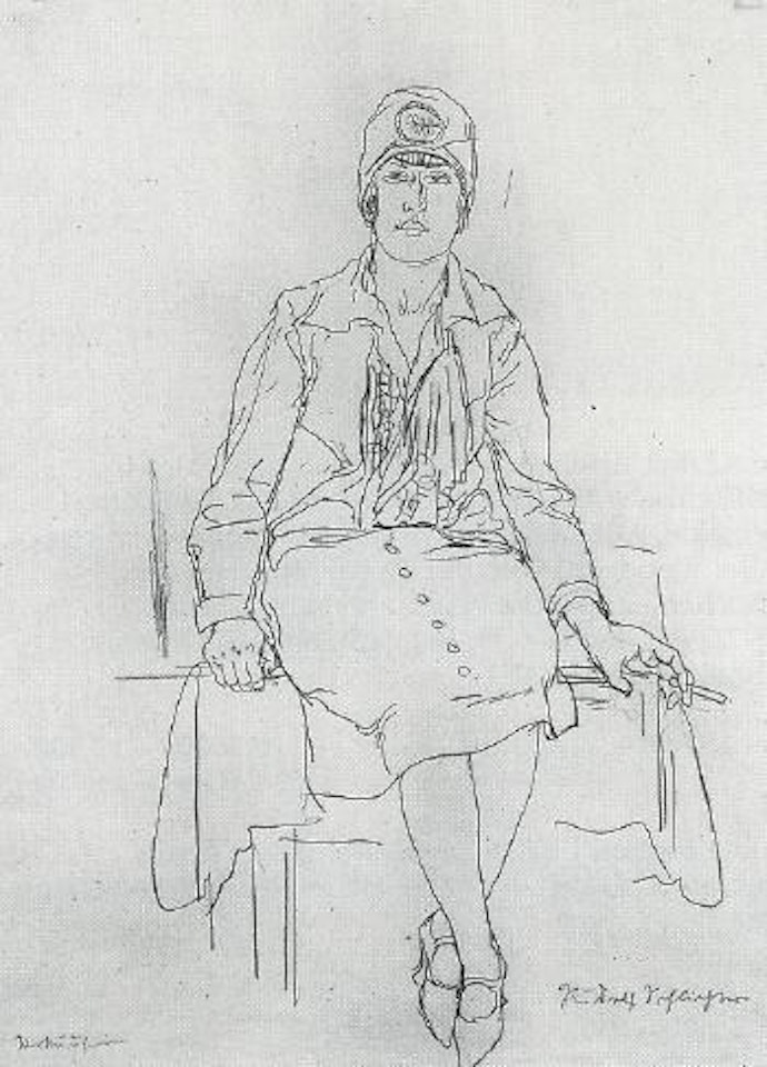 Saleswoman by Rudolf Schlichter