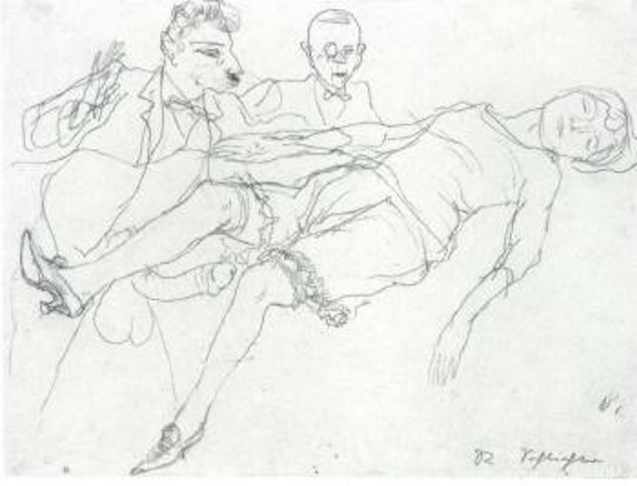 Bordello scene by Rudolf Schlichter