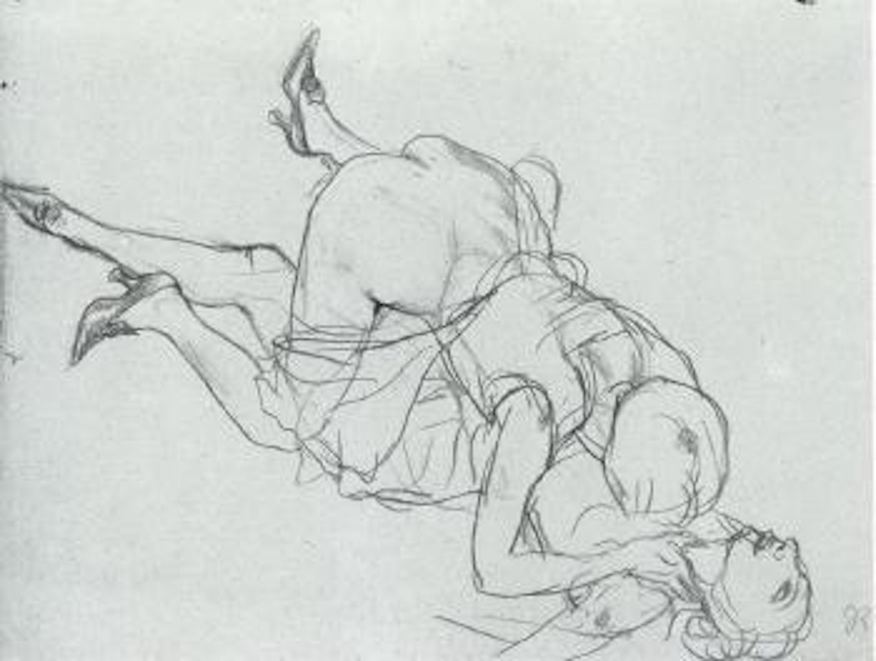 Romping women by Rudolf Schlichter