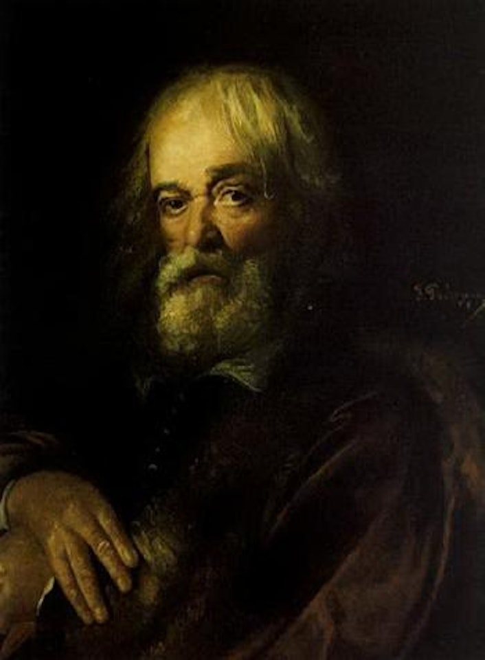 Portrait of man with beard by Franz von Defregger