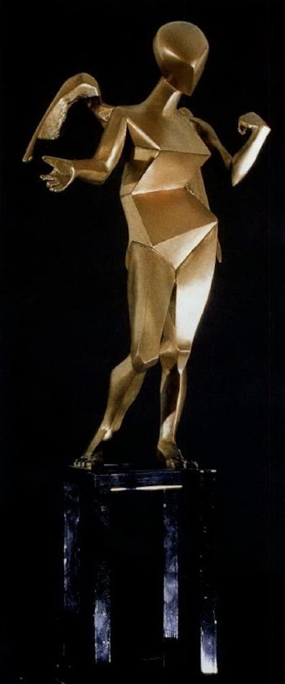 The cubist angel by Salvador Dali