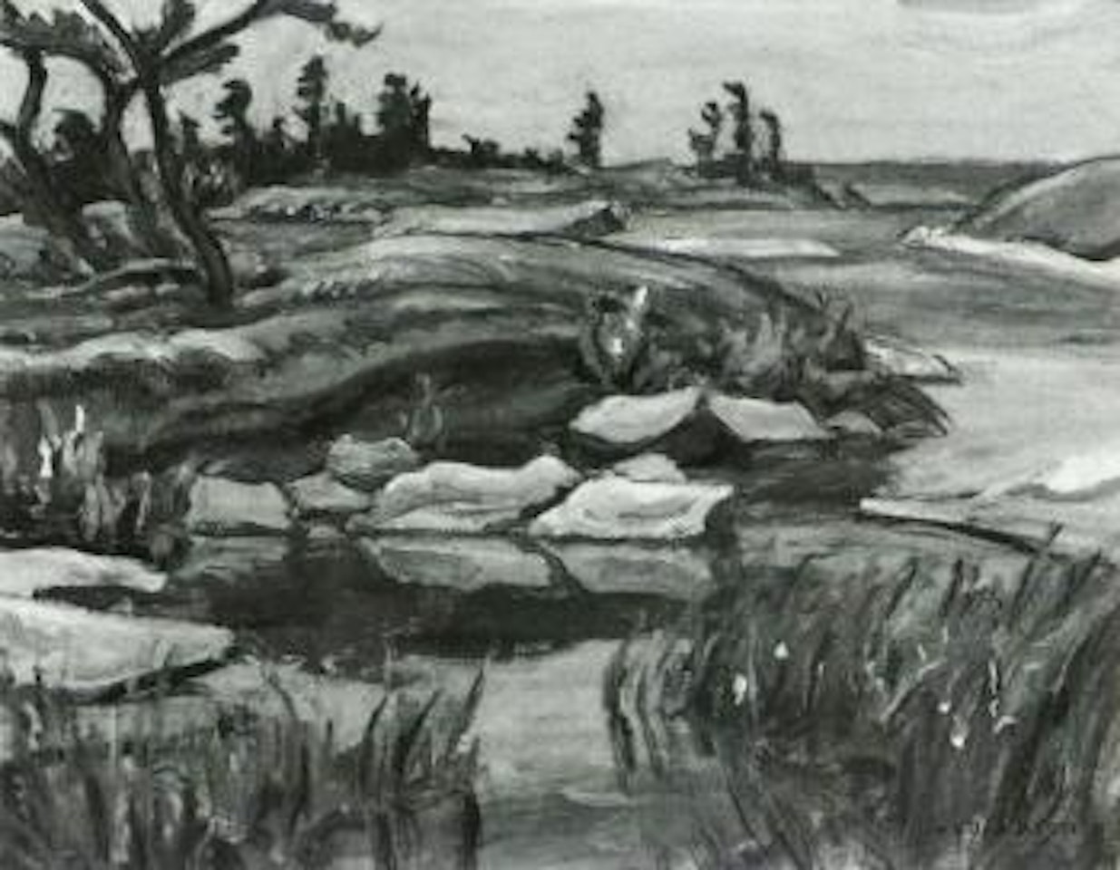 Split rock Island, Go Home Bay, Georgian Bay by Alexander Young Jackson