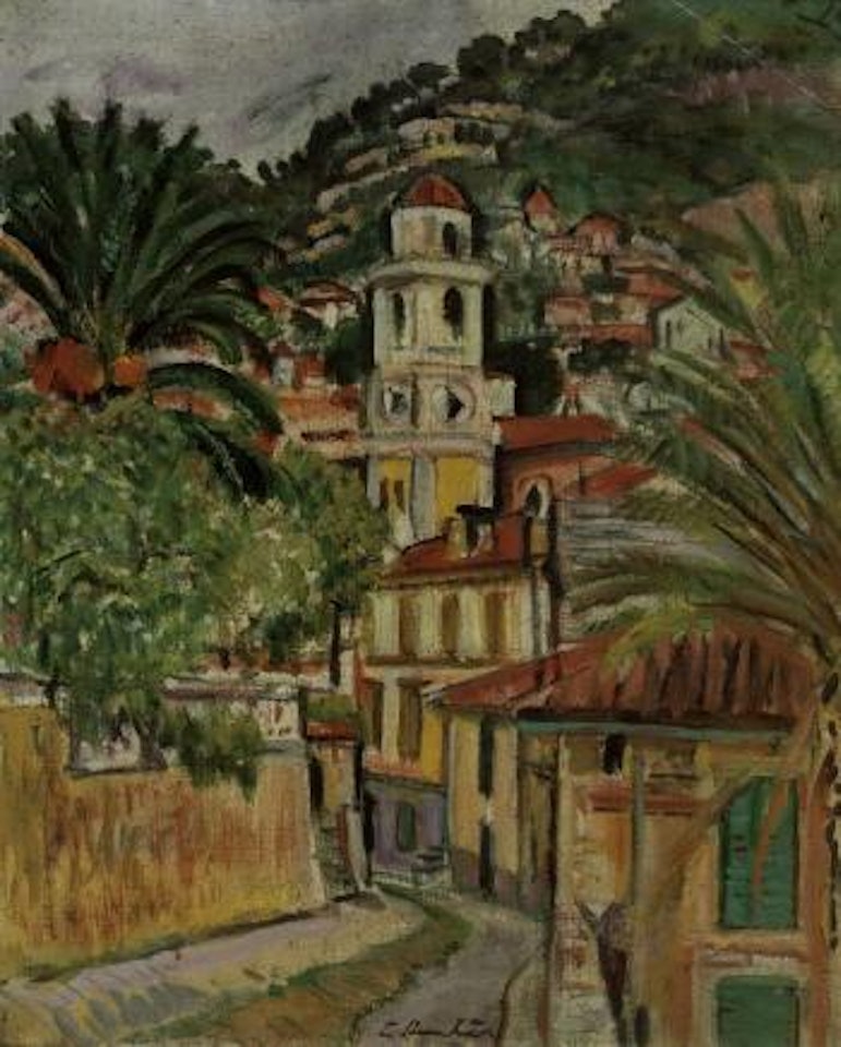 Mediterranean town by George Leslie Hunter