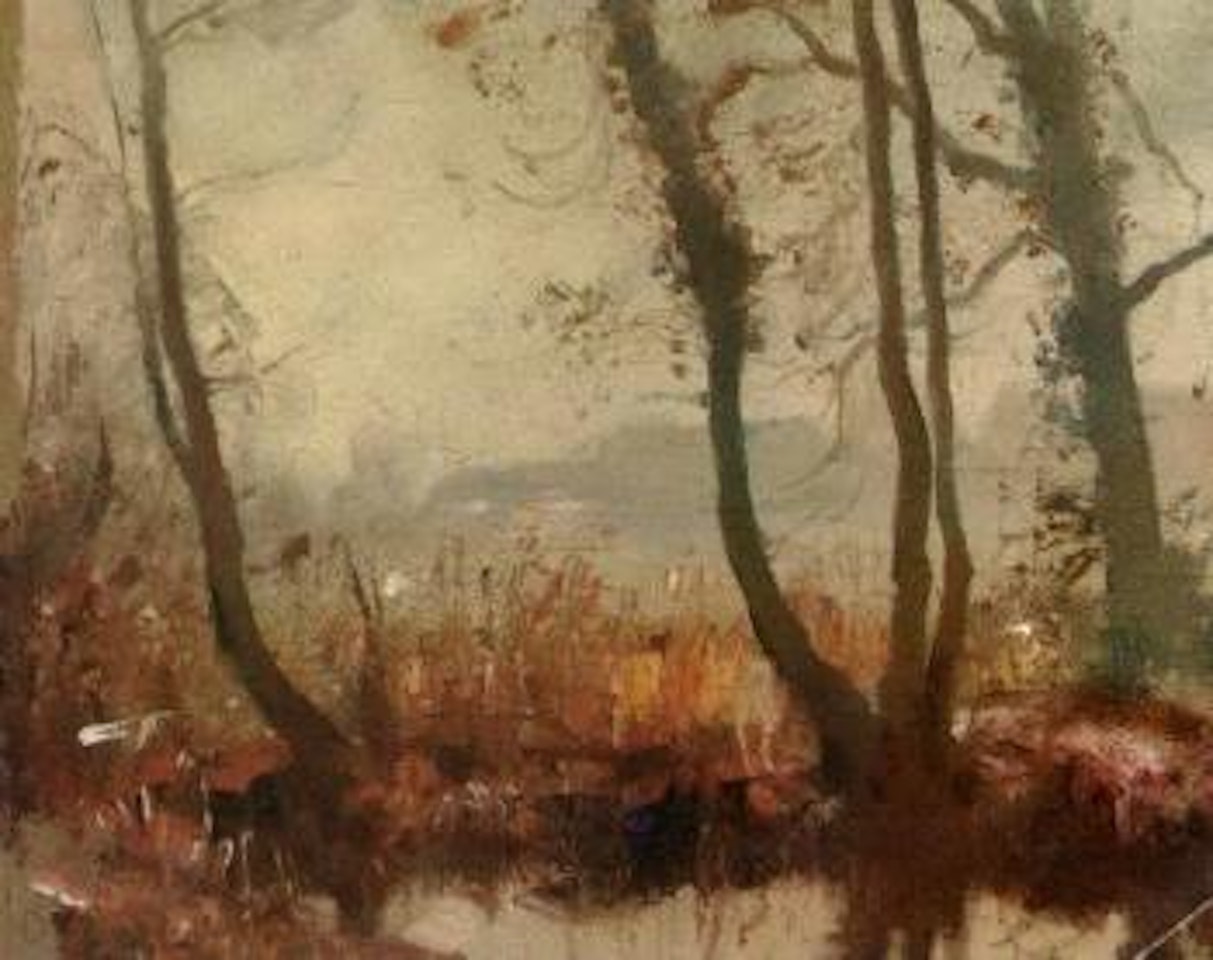 Saplings winter morning by Edward Seago