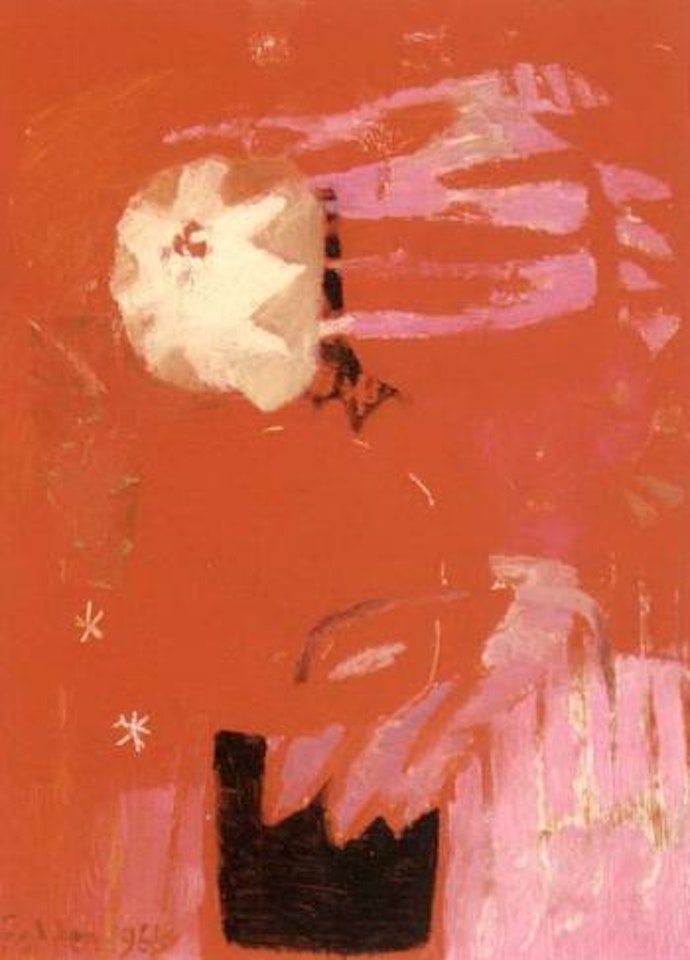 Red flowers by Mary Fedden