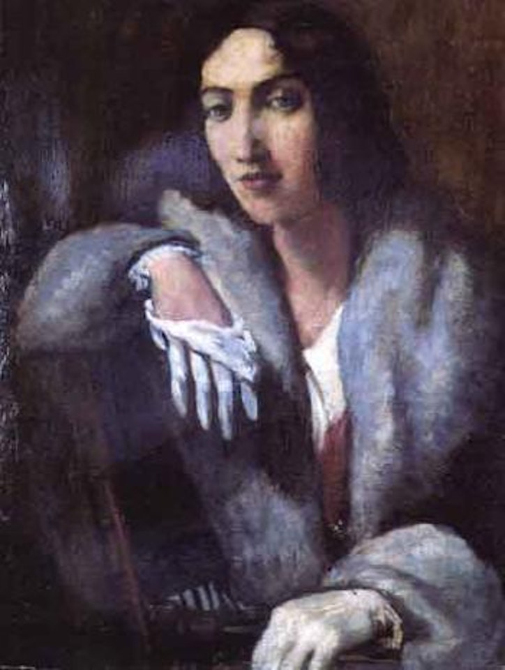 Portrait de femme a la chaise by Emile Bernard