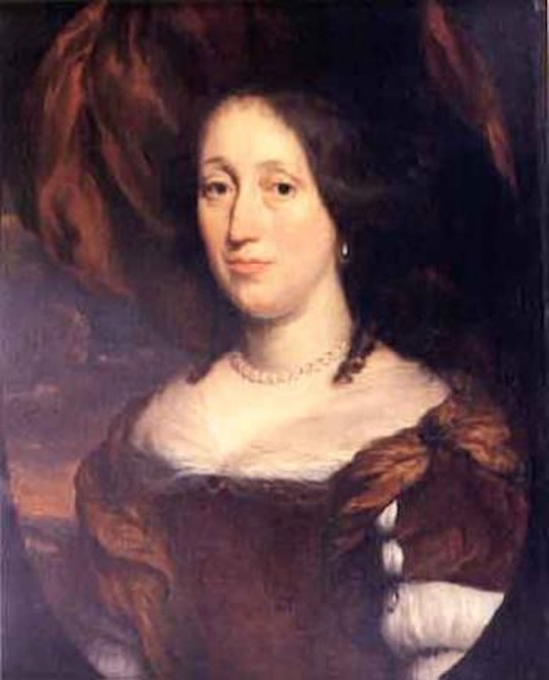 Portrait de femme au collier de perles by Nicolaes Maes