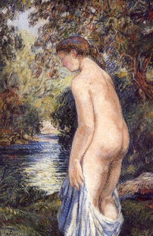 Baigneuse pres de ruisseau by Henri Lebasque