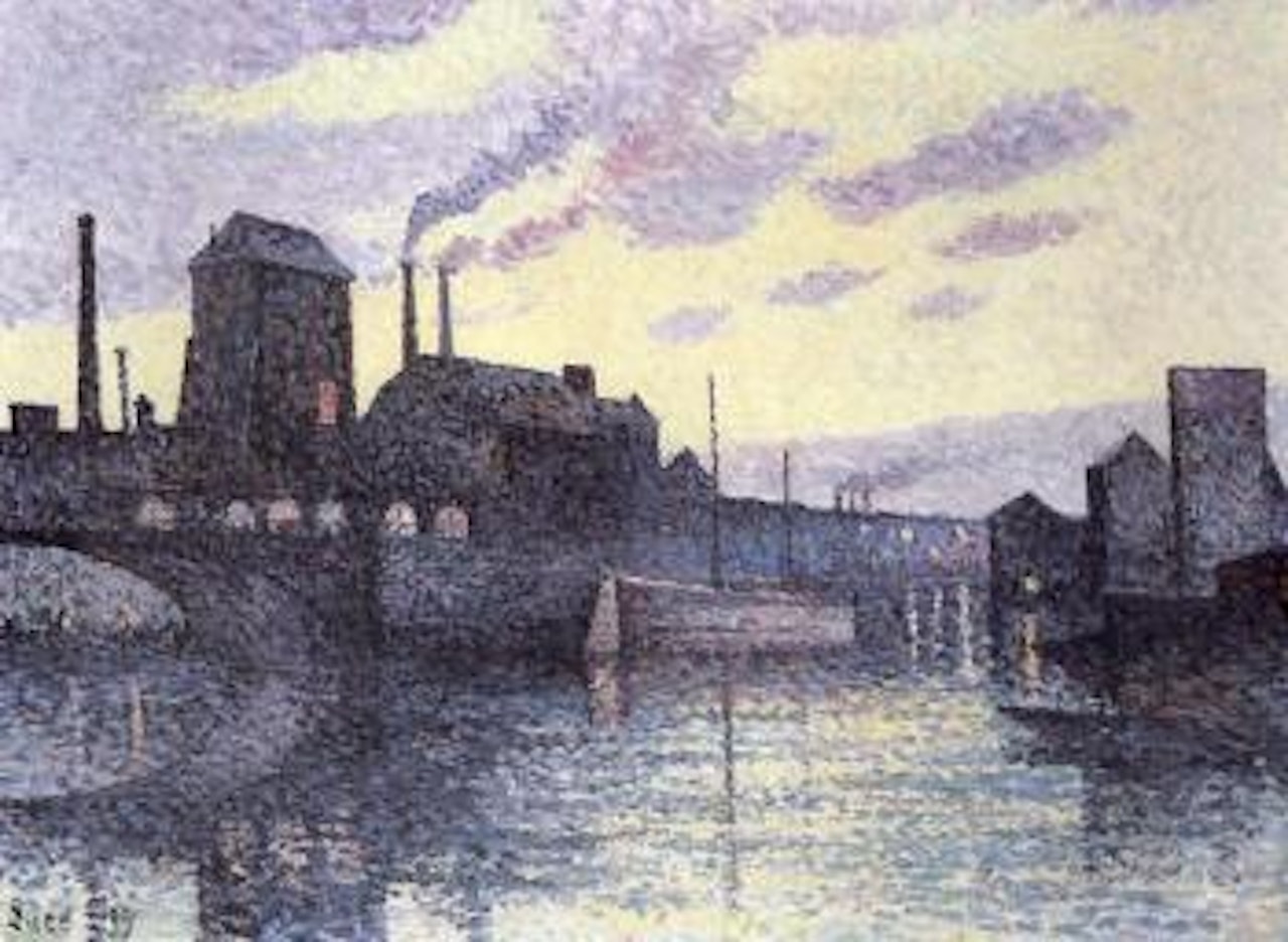 La Sambre, Marchiennes by Maximilien Luce