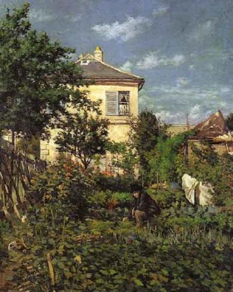 Jardin potager, Rue Friant a Paris by Maximilien Luce