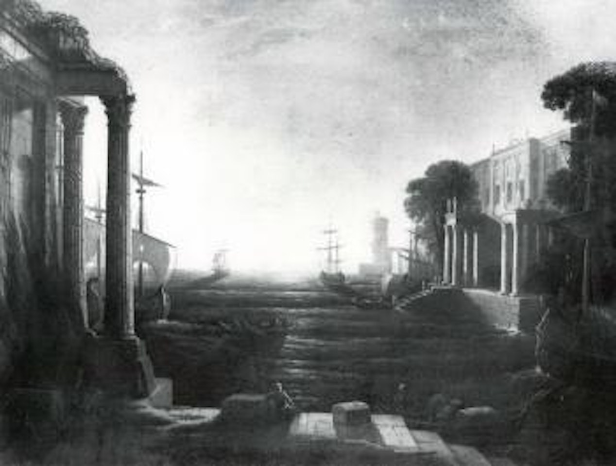 Port mediterraneen by Claude Lorrain