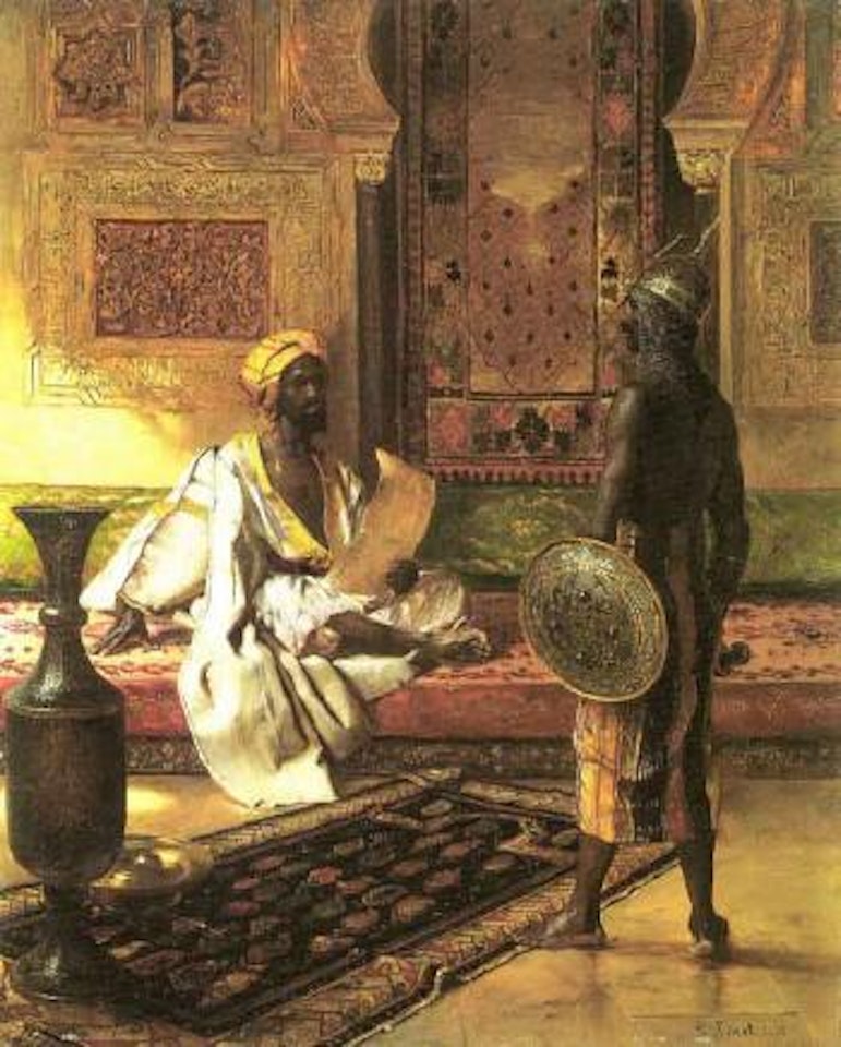 Le messager by Rudolf Ernst