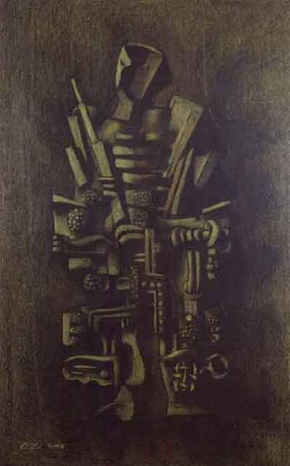 Etude pour la sculpture le guerrier by Ossip Zadkine