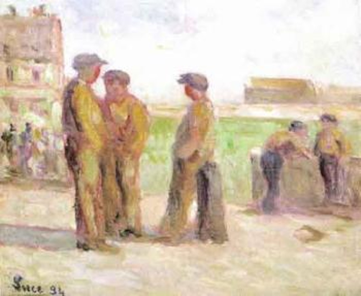 Pecheurs a Honfleur by Maximilien Luce