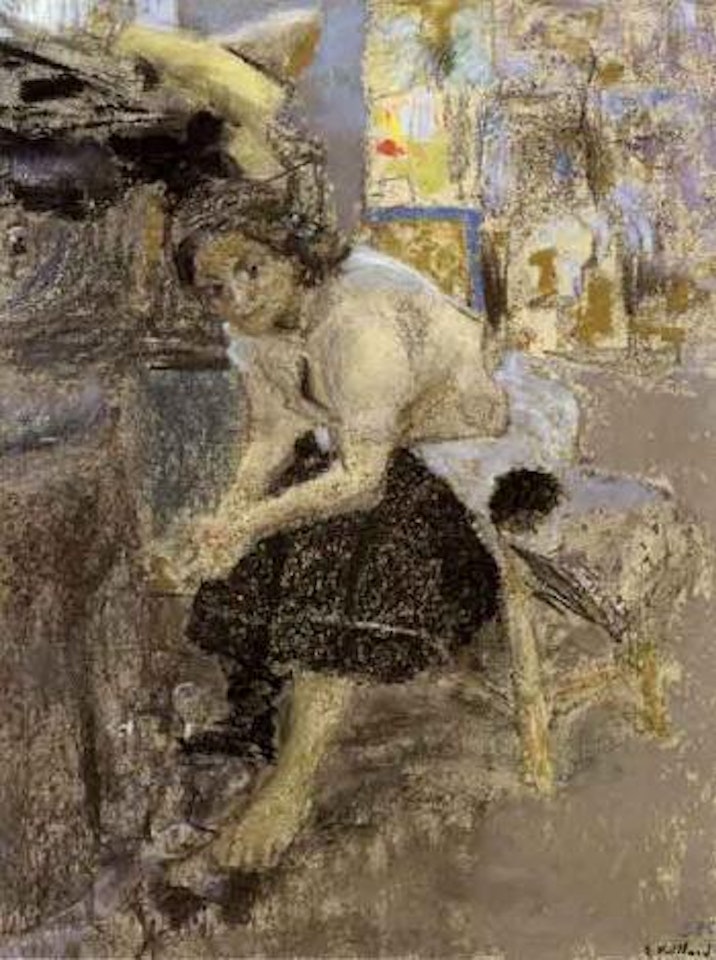 Le modele assis by Édouard Vuillard