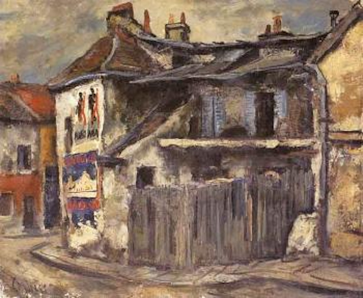 Vieille maison aux affiches by Takanori Oguiss