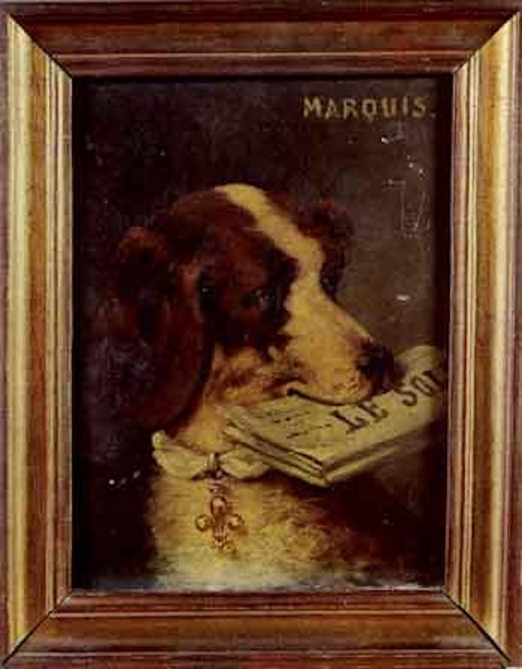 Portrait de chiens by French School