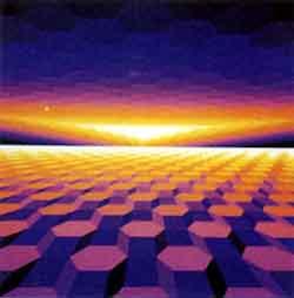 Horizons jaune-mauve by Jean-Pierre Yvaral