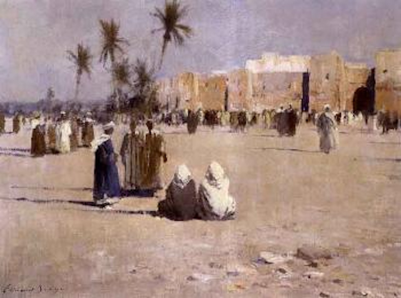 La porte de la Medina de Marrakech by Edward Seago