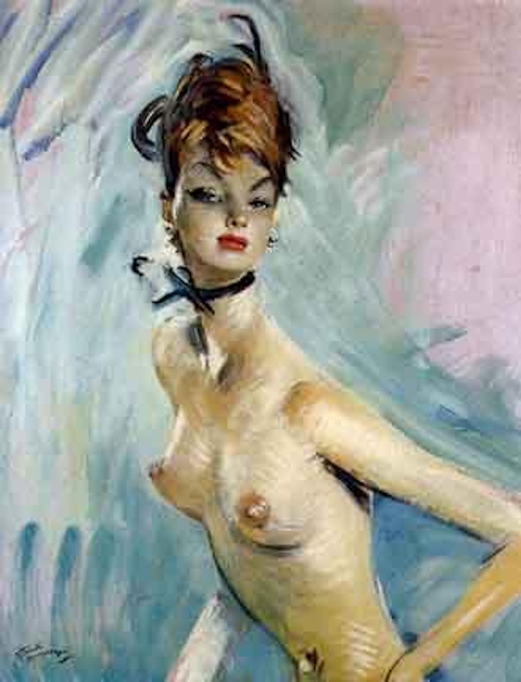 Nadine en buste by Jean Gabriel Domergue