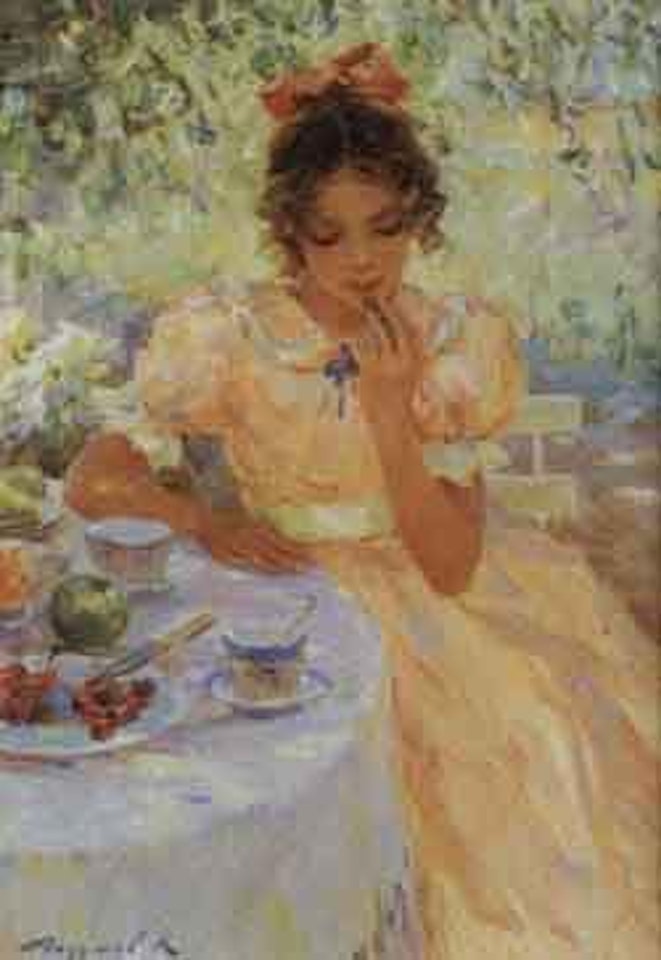 Table in garden by Constantin Razoumov