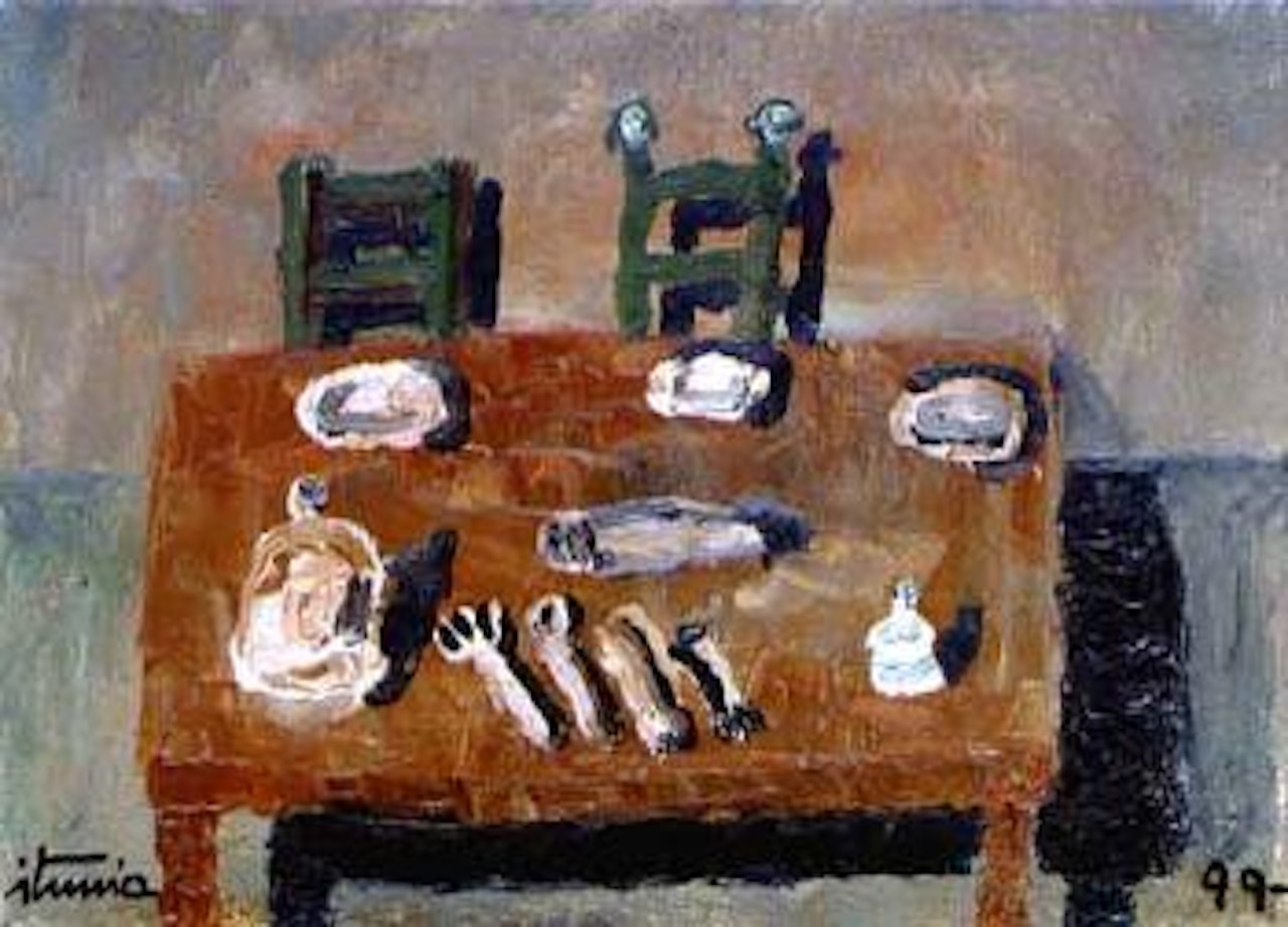 Table and chairs by Ignacio Iturria