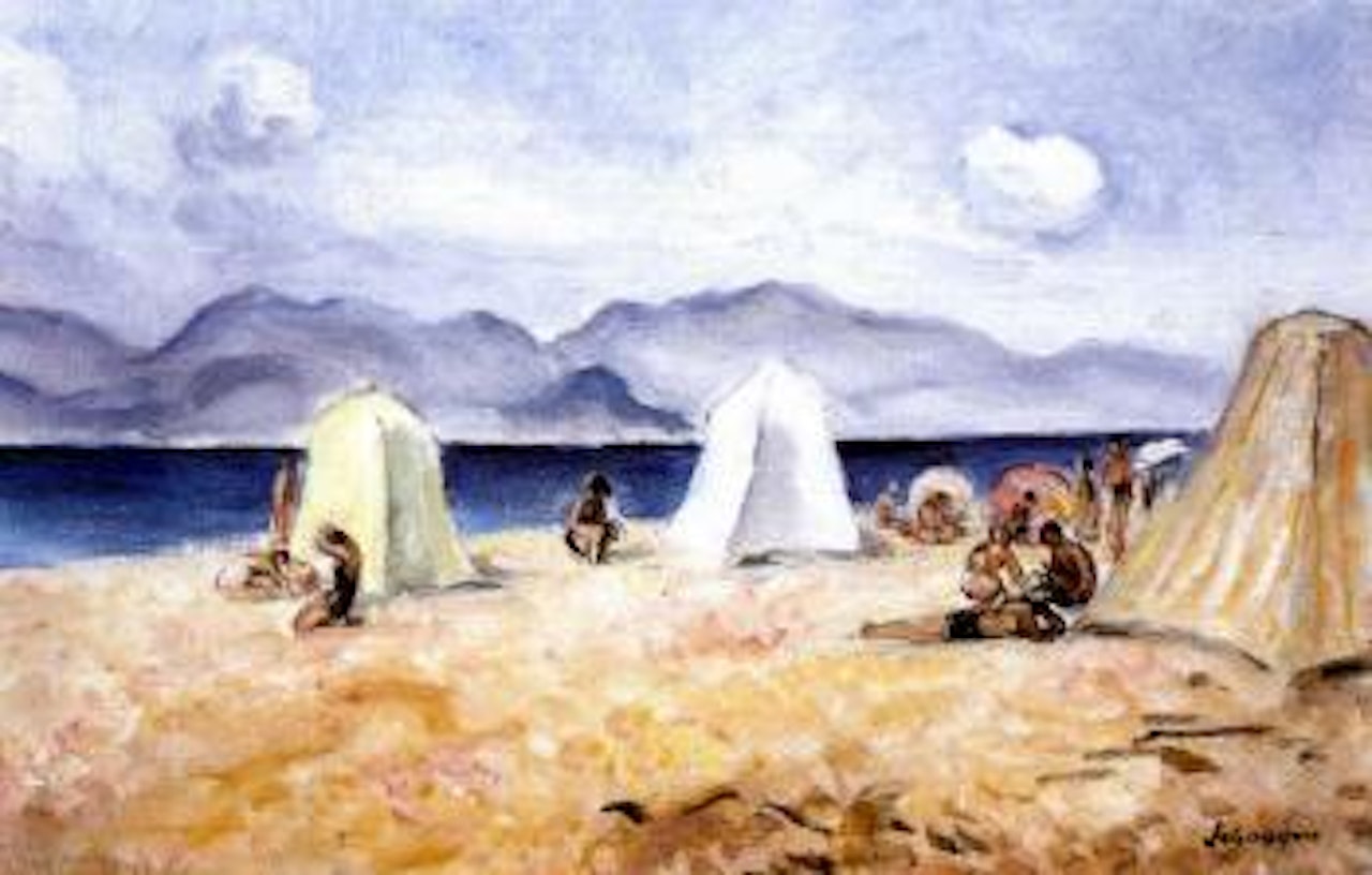 On the beach by Henri Lebasque